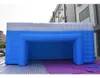 wholesale Outdoor customized Any size 10mWx8mLx3.5mH blue inflatable selling booth cube stand circus tent with air blower for party and brand promotion events