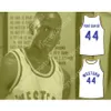 Benutzerdefiniert Beliebiger Name Jedes Team THE POINT SHAVER 44 WESTERN UNIVERSITY DOLPHINS WEISSES BASKETBALLJERSEY BLAUE CHIPS Alle genäht Größe S M L XL XXL 3XL 4XL 5XL 6XL Top-Qualität