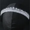 Couronnes de mariage de luxe diadèmes AAA cubique Zircon diadème de mariée diadème bandeau fête bal femmes coiffure cheveux bijoux accessoires 240301