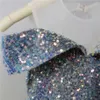 Flower Girl Dresses Ball Sparkly Sequins Beaded Party Princess Kids Pageant Gowns Piano Performance First Communion 240306