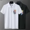 Mens Polo Shirt Summer Brand Costume Luxury Designer Polo Shirt Mens Casual Fashion Snake Bee Print Embroidery Pure Cotton Collar Premium T-shirt