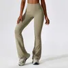 Donne Yoga Bellbottoms Stretto Scrunch Butt Lifting Danza Collant a vita alta Pantaloni sportivi Palestra Running Leggings fitness traspiranti 240228