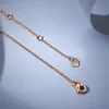 Pulseira de grade de diamantes Xiaoxiangjia COCO de alta versão com banho de ouro rosa 18K para mulheres, um acessório versátil e luxuoso