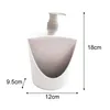 Liquid Soap Dispenser And Sponge Holder Dishwashing Container Manual Compact 500ml Hand Pump Bottle For Bar Home Countertop El