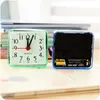 Other Clocks Accessories Loud Twin Bell Quartz Clock Silent Alarm Clock Mini Square Table Alarm Clocks Children Alarm Clock For Sleeping StudyingL2403