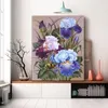 DIY colorings pictures by numbers with flowers picture drawing Relief painting by numbers framed Home176G