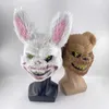 Masques de créateurs Halloween Horreur Décoration Cosplay Sanglant Lapin Ours Masque Carnaval Costume De Fête Accessoires De Couvre-chef