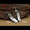 Goro's Takahashi 100% réel 925 argent Sterling pierre naturelle Turquoise plume collier pendentif hommes femmes bijoux fins 2024 GP35 240305