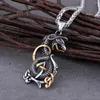 Pendant Necklaces Viking Ouroboros Dragon Necklace Men's Nordic Animal Amulet Vintage Charm Stainless Steel Male Jewelry As Gift