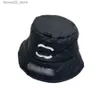 Eimerhüte mit breiter Krempe, Designer-Glockenhut, schwarze Eimerhüte, Sonnenhut mit breiter Krempe, Q240312