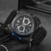 Top luxe merk herenhorloge Quartz uurwerk Vierkante metalen ring wijzerplaat weergave kalender