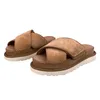 Designer Tasman Sandals 2024 Nouvelles chaussures de plate-forme épaisses semelles hautes talons d'été Summer Black Brown Brown Fashion Facile Facile à porter Slide et pantoufles pour femmes