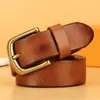 メンズWmen Cowhide Belt Leather Belt Handmade Vintage Extension Tooling Belt Sport Stafeened Belt柔らかくて耐久性のある5mm厚さ高品質のレザーベルト