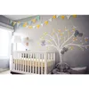 Familia de Koala en rama de árbol blanco, vinilos, pegatinas de pared, calcomanías para guardería, arte, Mural extraíble, pegatina para habitación de bebé y niños, hogar D456B T2285z