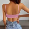 Camisoles Tanks Femmes Yoga Sports Bras Triangle Cup Sous-vêtements Femme Respirant Enveloppé Tube Top Sexy Beauté Dos Réglable Sling Bra