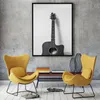 Gemälde Vintage Musikinstrument Gitarre Radio Leinwand Malerei Poster und Druck Wohnzimmer Schlafzimmer Wandkunst Bild Home Decor242G