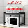 Kitchen Storage Double-layer Microwave Oven Rack Household Seasoning Shelf Table Top Multi-functional Holder