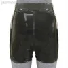Shorts Sexy damesshorts met elastische taille Leren korte broek Shorts ldd240312