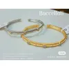 Craftsmanship Italian French Open Colored Bracelet High Quality Versatile Light Trendy Ring Bracelet