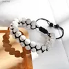 أساور أزياء Men Men Hematite Tiger Eye Double Layer Row Bracelets Pulsera Hombre Magnetic Health Proceletsl24213