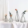 New Style Retro Iron Line Flowers Vase Metal Plant Holder Modern Solid Home Decor Nordic Styles Iron Vase259Z