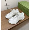 Sneaker Women Run Mens Shoes Mesh Leather Runners GU 35-44 CI Size Brand Designer Shoes Unisex Running Shoe Crystal Interlocking G Embroidery Low Trainer EUR