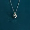 Chain women Designer pendant necklaces lady C diamond jewelry aaa for gift party no44