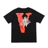 VLONE T-shirt Big "V" TsgirtMen's / Women's Couples Casual Fashion Trend High Street Loose HIP-HOP100% Cotton Printed Round Neck Shirt US SIZE S-XL 1531