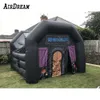 wholesale 10mLx5mWx4.5mH (33x16.5x15ft) High quality Commercial black inflatable night club party tent pub disco house for sale