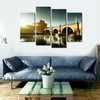 4 stuks set Unframed Castel Sant'Angelo en de rivier de Tiber HD Print Op Canvas Wall Art Foto Voor Thuis en Woonkamer Decor2040