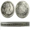 США 1797 года, доллар с драпированным бюстом, маленький орел, посеребренная копия монет, металлические штампы, завод по производству 282o