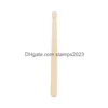 Other Office School Supplies Wholesale 20X20Cm Wood Hand Drum Dual Head With Stick Percussion Musical Educational Toy Instrument For K Dh6H5