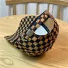 Kogelcaps retro dambord plaid r letter honkbal cap man vrouwen hoogwaardige streetwear hiphop stijl verstelbare rugge buckle zonnekleed hoed