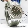 Designer Crystal AP Watch 15720 Royal Oak Offshore Series 42 Gauge Army Green Dial Made of Precision Steel Automatic Mechanical Mens Watch