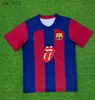 Fani Tops Pedri Soccer Jersey M E S I Barca Ferran Futbol Auba Cancello 2024 Ansu Fati Football Kits Kidsh240313