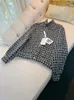 Collection Tweed Jacket för kvinnor Elegant vintage Plaid Chaquetas Para Mujeres Overdimensionerade ullblandningar Coats 240226