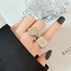 Clusterringen 925 sterling zilver geometrisch hart CZ voor vrouwen mannen eenvoudige Koreaanse mode open verstelbare handgemaakte ring paar geschenken