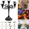 Candle Holders Antique Retro Holder European Vintage Metal Candlestick Silver Gold Plated Candelabra Table Centerpieces For Taper2385