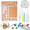 Kit di strumenti per quilling di carta fai-da-te Modello Stampo Bordo Spille Aghi Pinzette Artigianato Hamdmade Strumento di decorazione Altre arti E260J