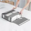 Storage Bags Bed Sheet Set Box Fabric Visible Window Zipper Folding Blanket Finishing Wardrobe Bedding Closet Organizer