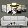 Moderne Stijl Canvas Schilderij Muur Poster Anime Een Stuk Karakter Aap Luffy met een Gouden Hoed voor Thuis Kamers Decoration2424