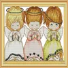 Three little angels home cross stitch kit Handmade Cross Stitch Embroidery Needlework kits counted print on canvas DMC 14CT 11CT290w