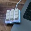 9 Tuşlar RGB Macropad Makro Mekanik Klavye USB Mini Oyun Poshop Gaming için Özel Programlama Tuş Takımı 240304