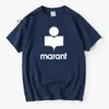 マラントシャツのデザイナーシャツマラントメンズTシャツ夏のマラントTシャツメン女性特大コットンハラジュクTシャツOネック男性因果Tシャツファッションブランド6122