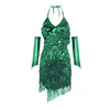 Jupes Sexy Robe de soirée femmes élégant mariage Sequin gland Robe mode spectacle de scène de luxe Mini robes femme vêtements robes