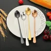 Coffee Scoops 3 Pcs Long Handle Spoons Stainless Steel Tea Stirring Set Sugar Ice Cream Mug Dessert Spoon Drink Tableware