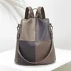 Sacs d'école de luxe Designer lavé qualité cuir femmes sac à dos femme sac de voyage 2024 adolescent mode femmes