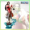 Figuras de brinquedo de ação 35,5 cm One Piece Boa Hancock Anime Figura GK em estoque Estatueta de menina sexy Figura de ação Coleção de PVC Brinquedo modelo Presentes de Natal ldd240312