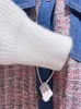 Xiaoxiang m * aje – manteau en Denim tricoté épissé, faux deux pièces, simple boutonnage, à la mode, 2024