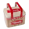 Storage Bottles Biscuit Box Metal Handheld Candy Tin Rectangle Cookie Handle With Snack Containers